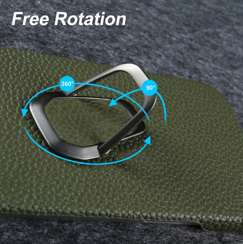 Genuine Leather Protective Case for iPhone 15 Series