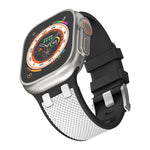 Carbon Fiber Pattern Silicone Sport Strap for Apple Watch
