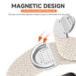 Stretchable Braided Solo Loop with Magnetic Closure for Apple Watch