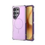 Dual-Layer Shock-Absorbing Magnetic Bumper Case for Samsung Galaxy S25 Series