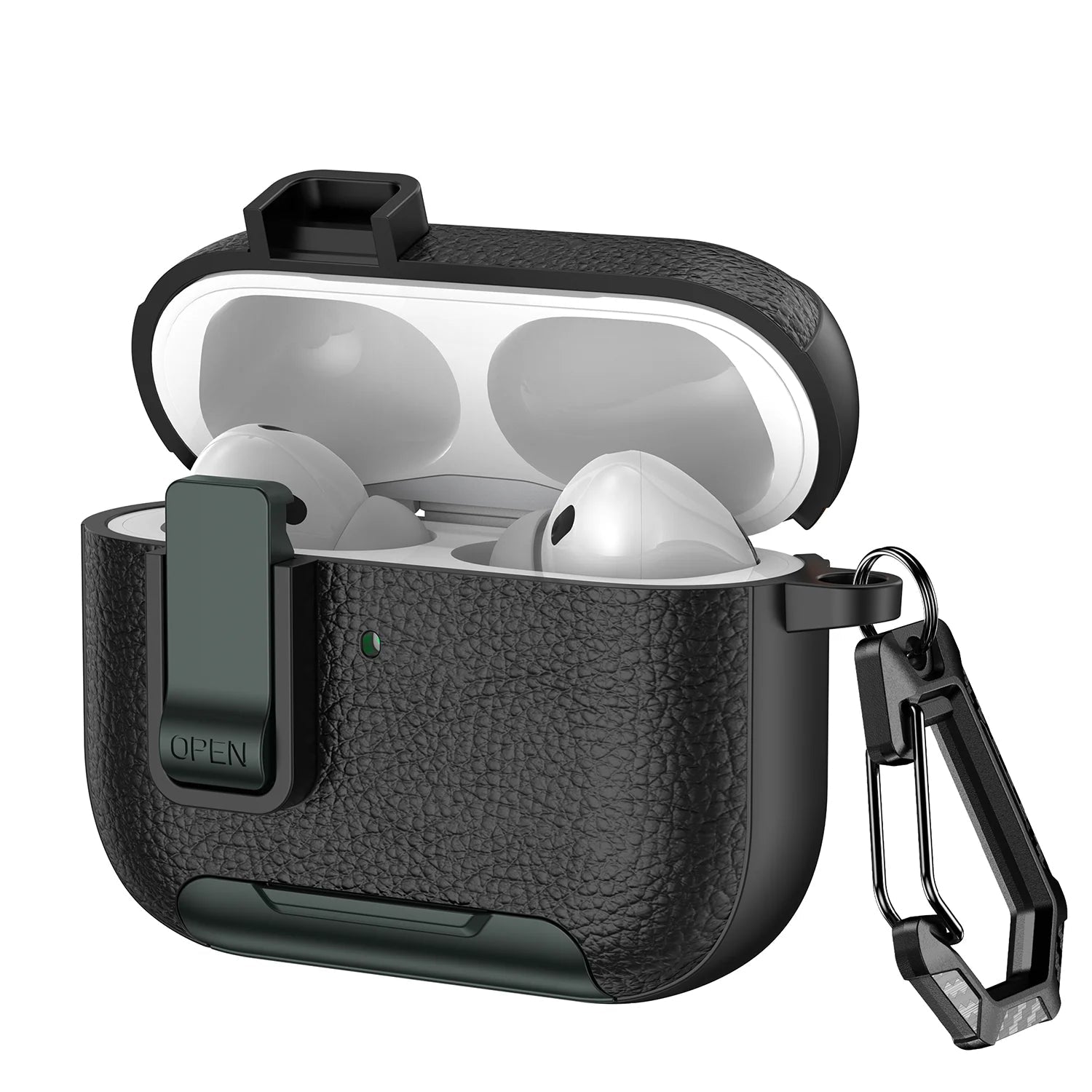 Premium Leather Protective Case with Secure Lock for AirPods Pro 3