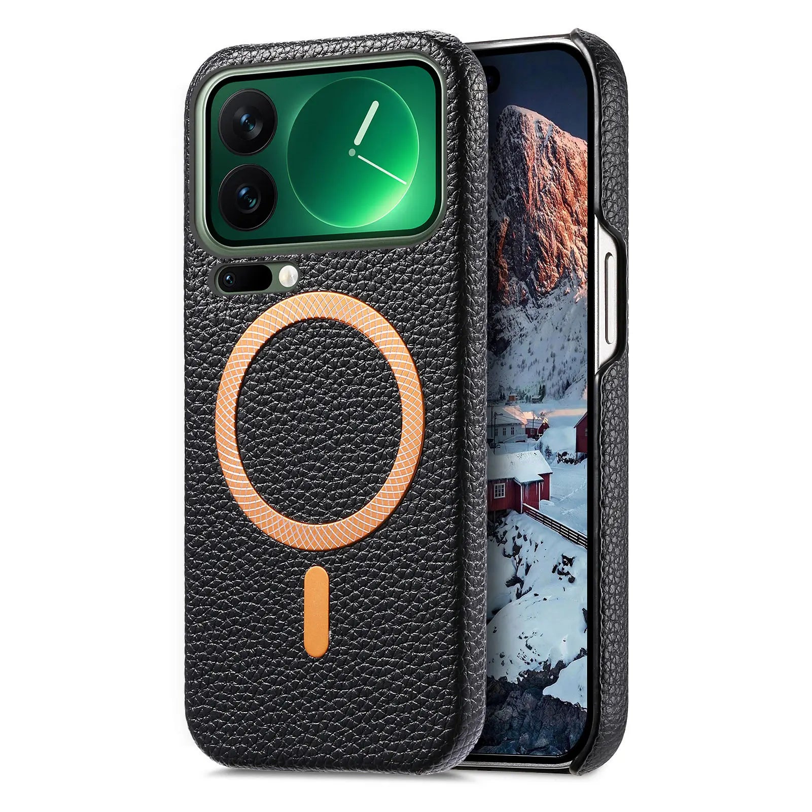 Business Lychee Grain Leather Case for Xiaomi 17 Series