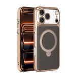 MagSafe Compatible Leather Case with 360° Rotating Kickstandfor iPhone 17 Series