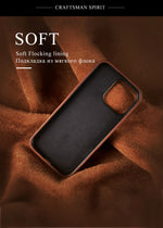 Classic Retro Genuine Leather Case for iPhone 16 Series