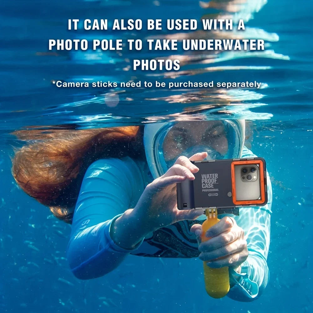 Waterproof Phone Case with Lanyard for Diving up to 15m
