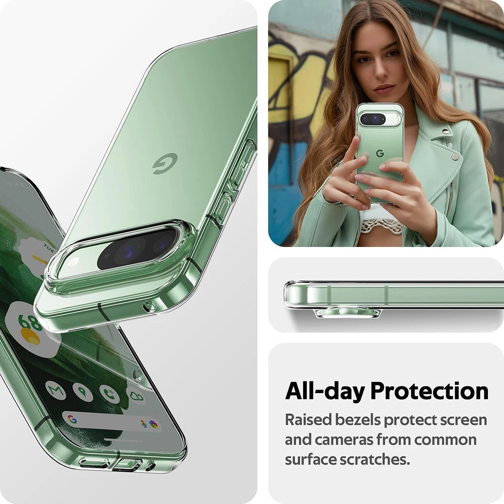 Crystal-Clear Ultra Thin Silicone Case for Google Pixel 9 Series