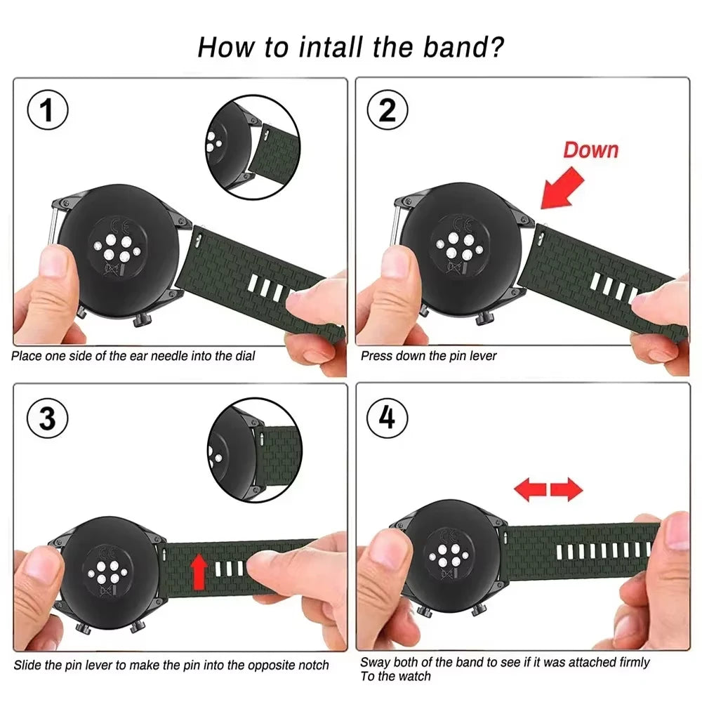 Durable and Comfortable Silicone Band for Samsung Galaxy Watch 8 / Galaxy Watch 8 Classic