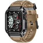 Protective Metal Bumper Case with Rubber Band for Apple Watch