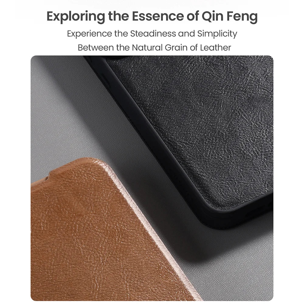 Premium Leather Flip Cover with Sliding Camera Protection for Samsung Galaxy S25 Edge