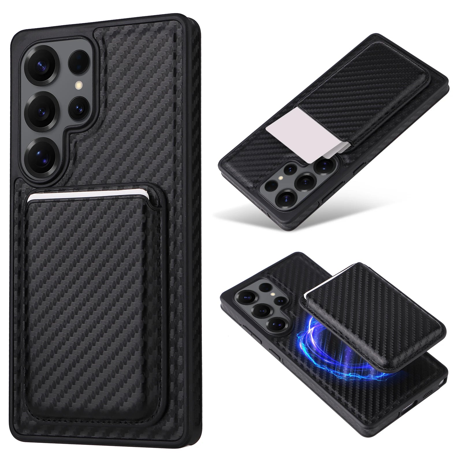 Premium Magnetic Leather Series with Detachable Card Wallet for Samsung Galaxy S26 Series
