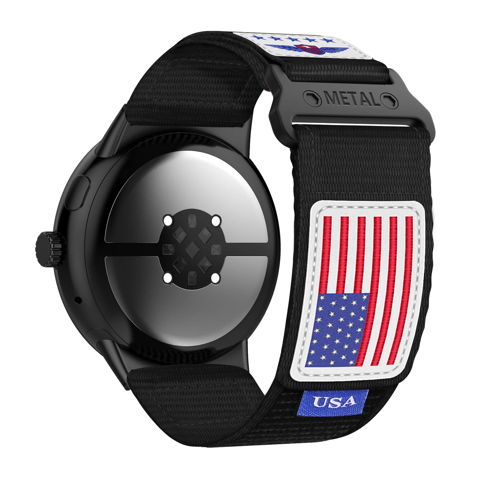 USA Flag-Themed Sporty Trail Loop Nylon Band for Google Pixel Watch 3