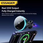Essager Qi 25W Car Charger & Magnetic Phone Holder