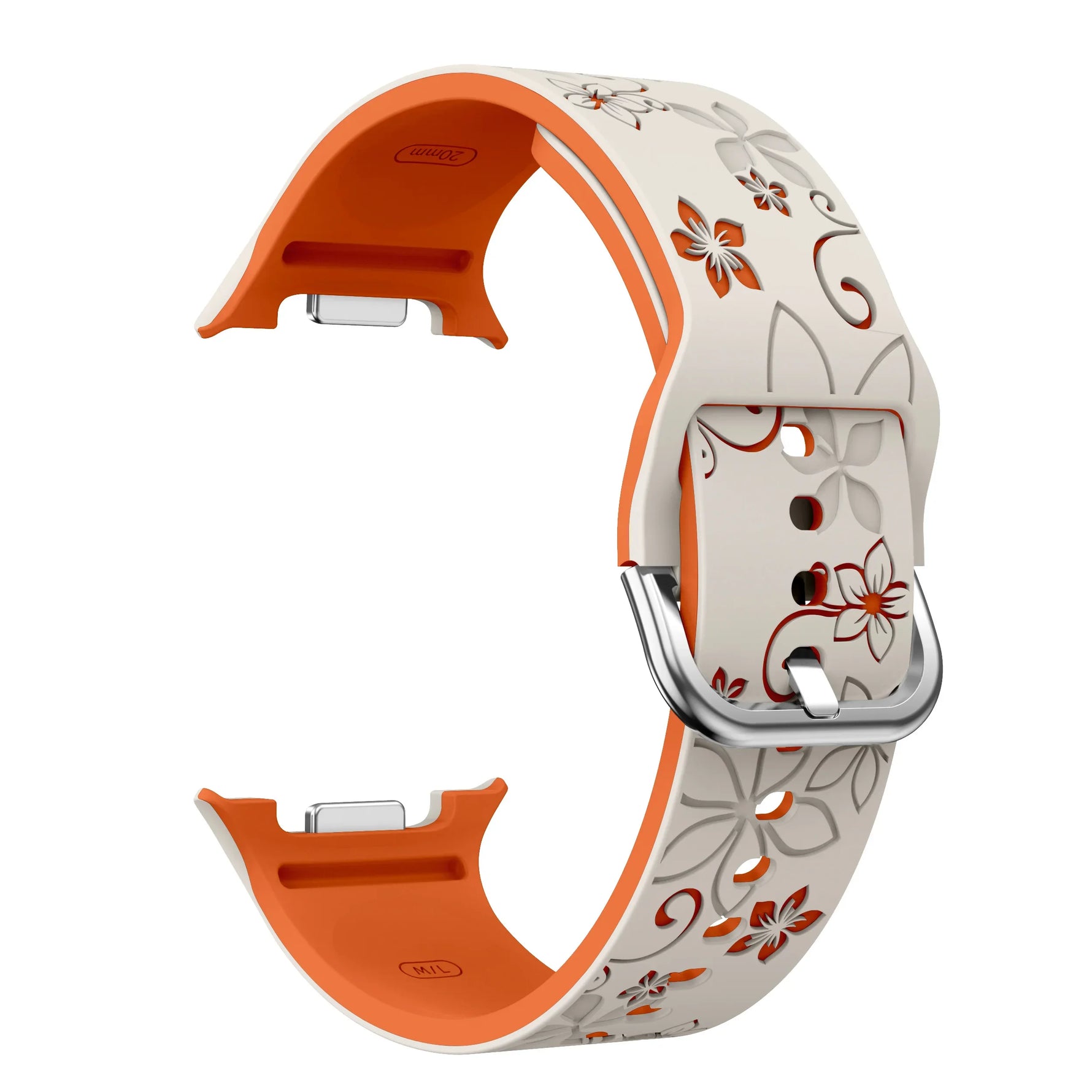 Bauhinia Print Silicone Band for Samsung Galaxy Watch 8 and Galaxy 8 Classic