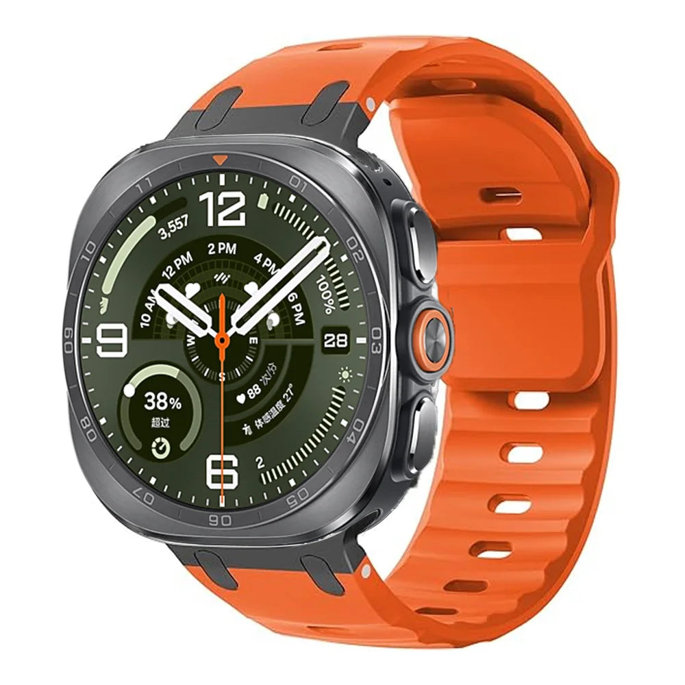 Perforated Silicone Watch Band for Samsung Galaxy Watch Ultra 2