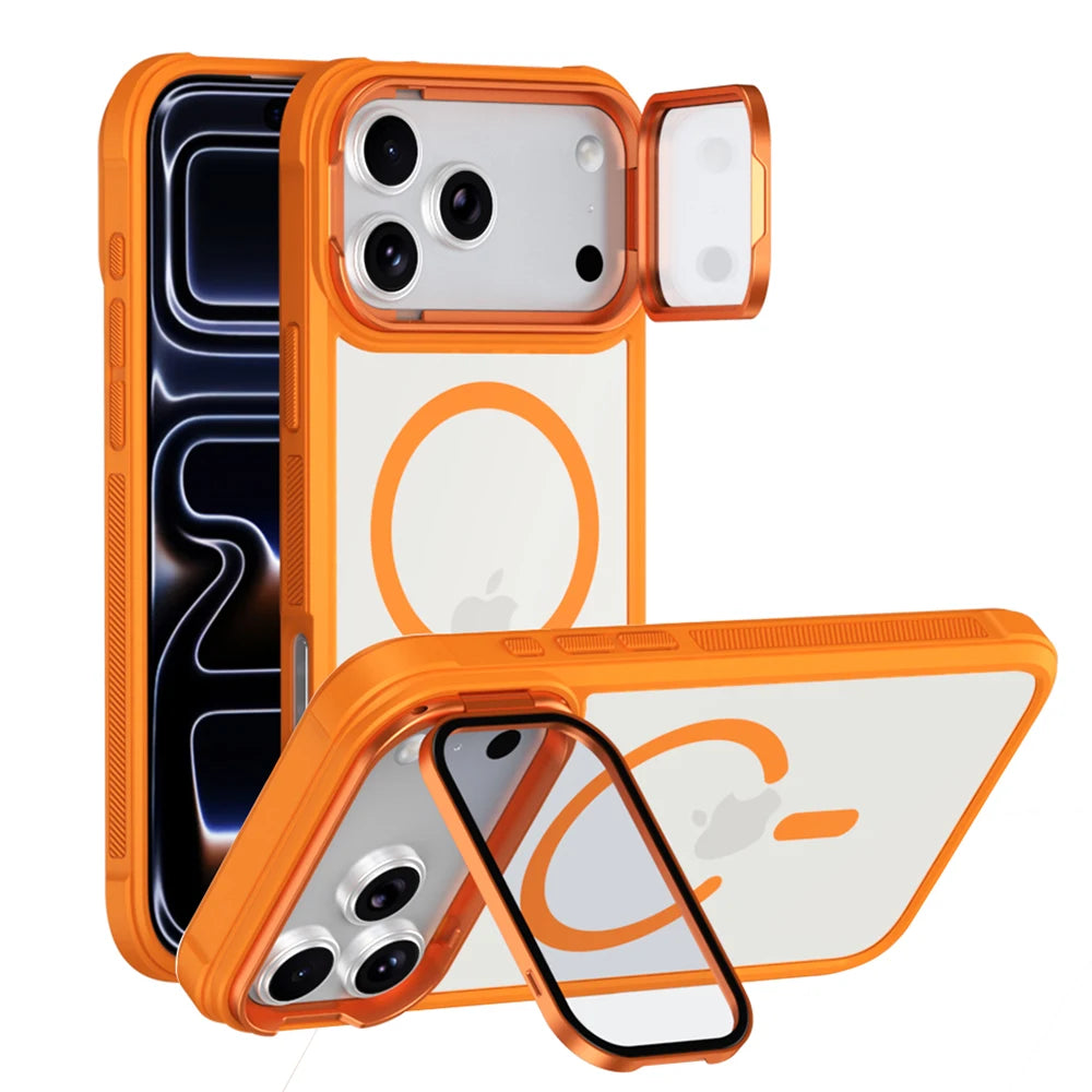 Premium MagSafe Case with Glass Camera Lens Protection for iPhone 17 Series