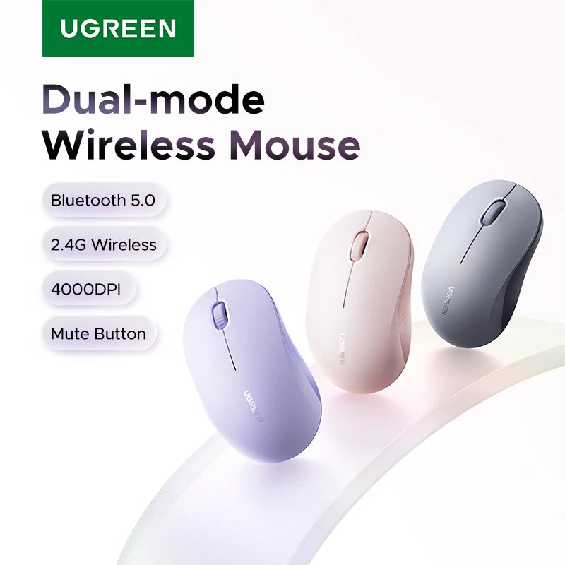 UGREEN Dual Mode Ergonomic Wireless Mouse