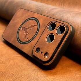 PU Leather MagSafe Case with Raised Camera Ring for iPhone 18 Series