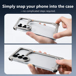 Aluminum TPU Kickstand Case with 90° Adjustable Metal Stand for Samsung Galaxy S26 Ultra