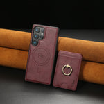 2-in-1 Detachable Magnetic Card Slot Wallet Leather Case for Samsung Galaxy S25 Series