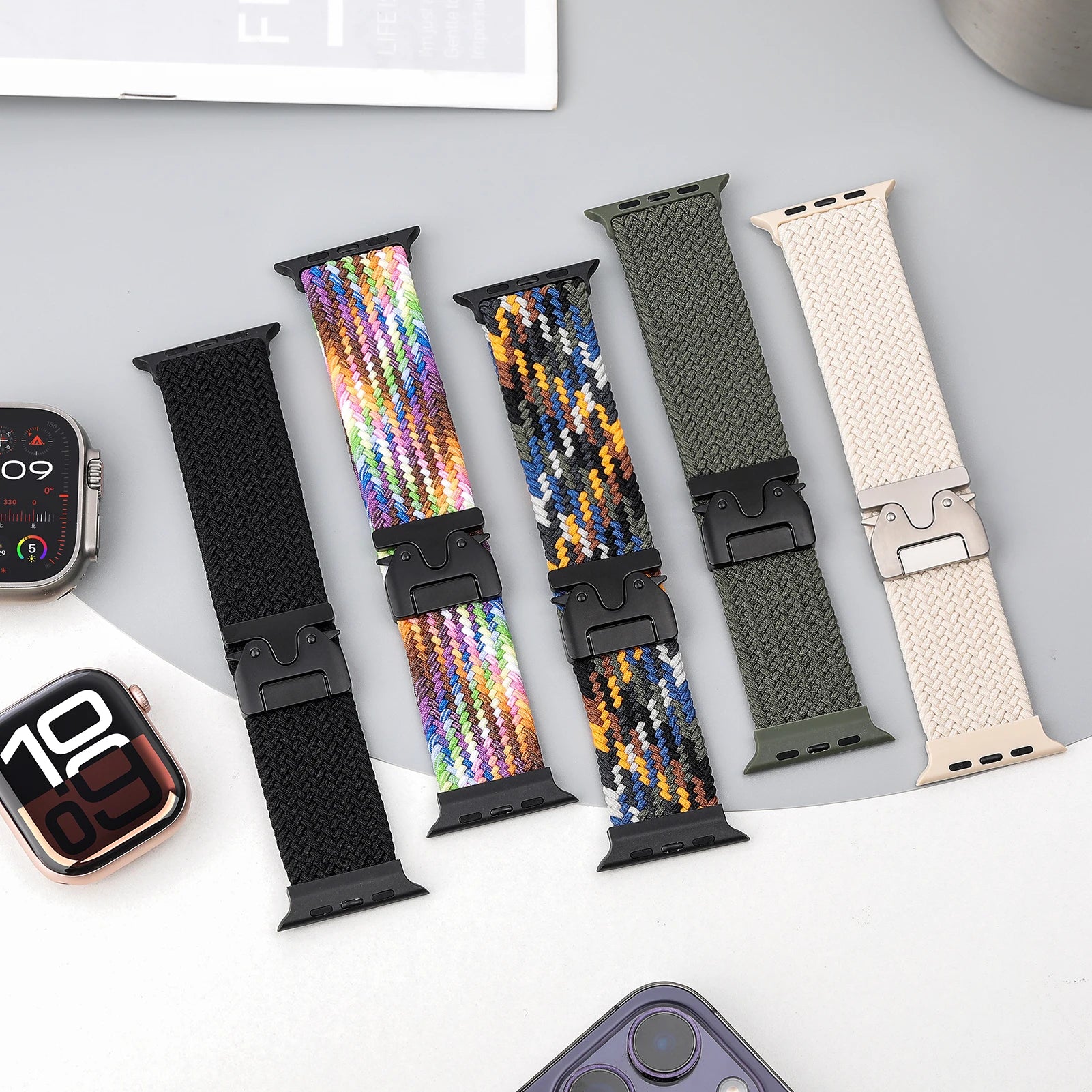 Breathable Braided Nylon Sport Band for Apple Watch