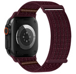 Breathable Woven Nylon Band with Hook-and-Loop Fastener for Apple Watch