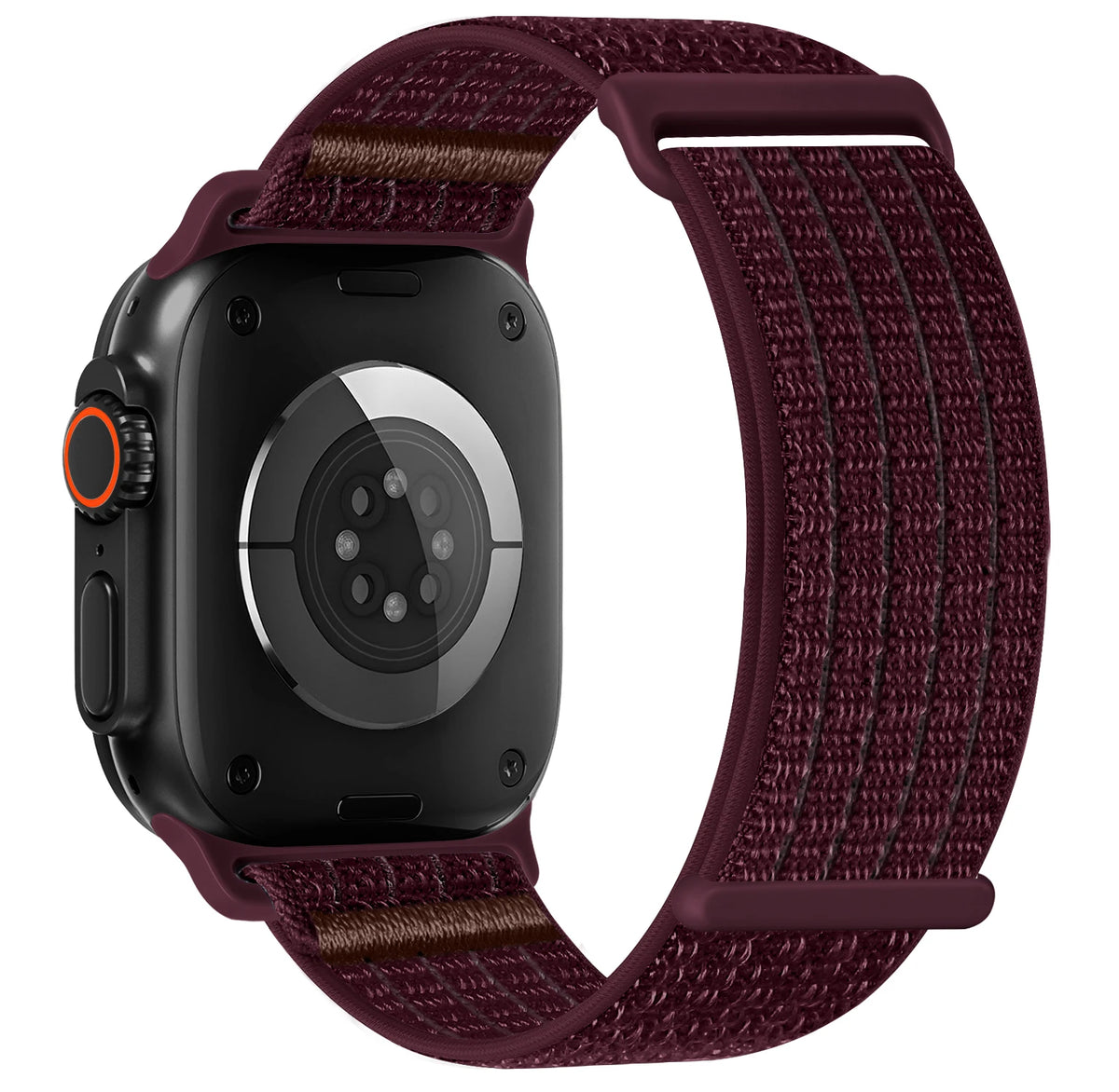 Breathable Woven Nylon Band with Hook-and-Loop Fastener for Apple Watch