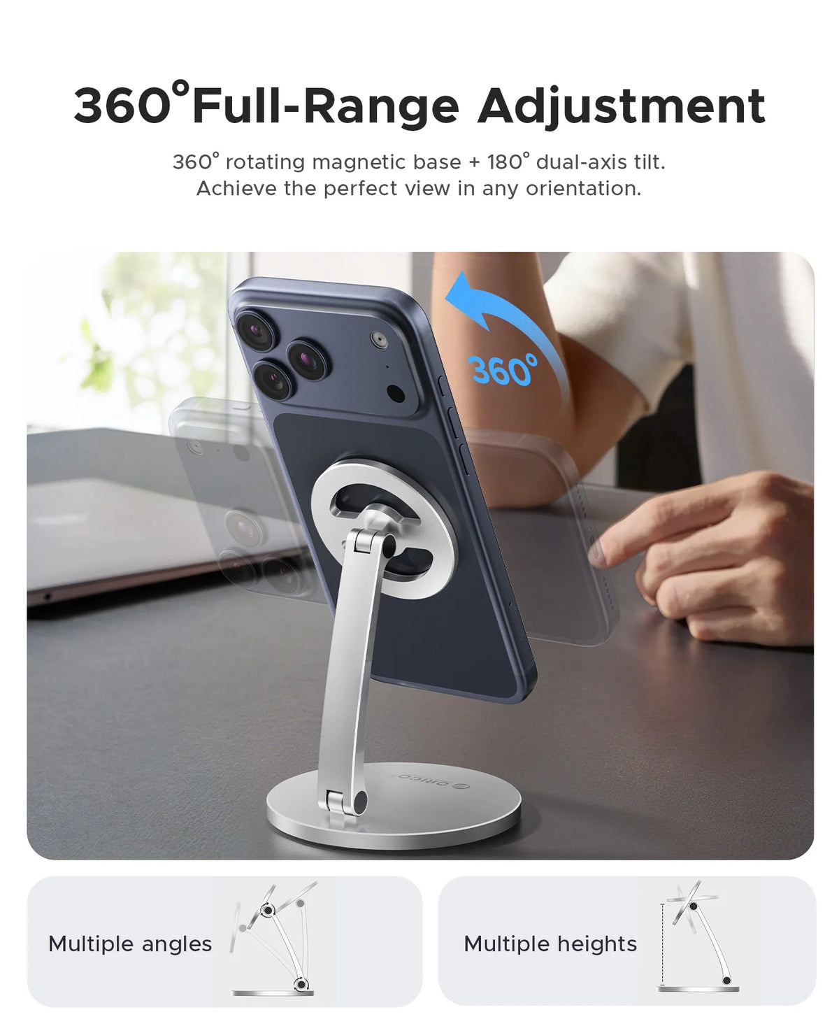 360° Adjustable Magnetic Phone Stand
