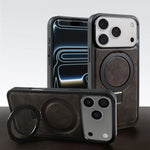 Premium Leather MagSafe Case with Built-In Stand and for iPhone 17 Series