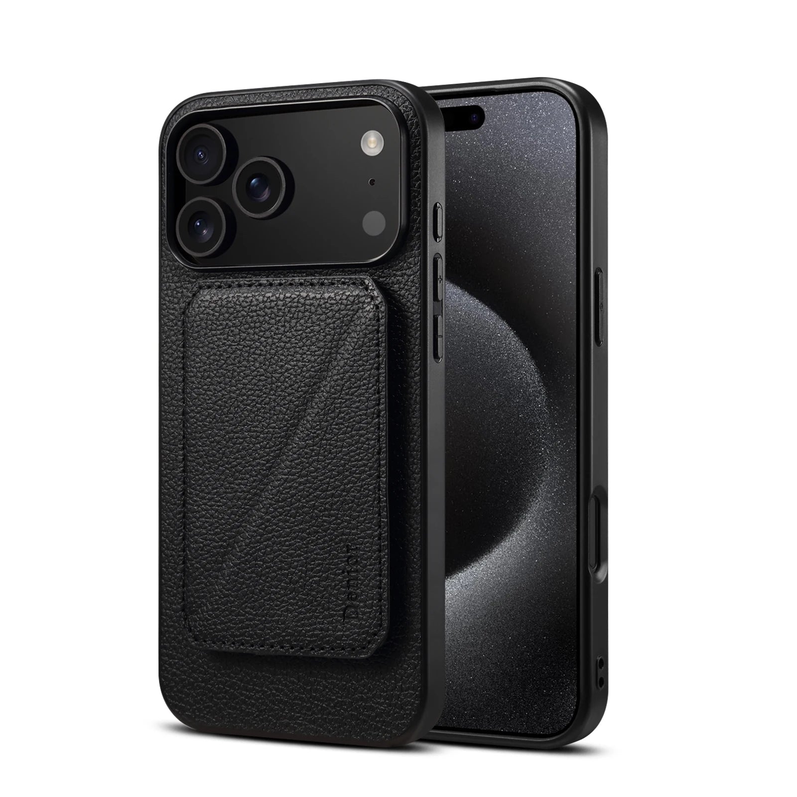 iPhone 17 Series MagSafe Leather Case with Detachable Card Holder