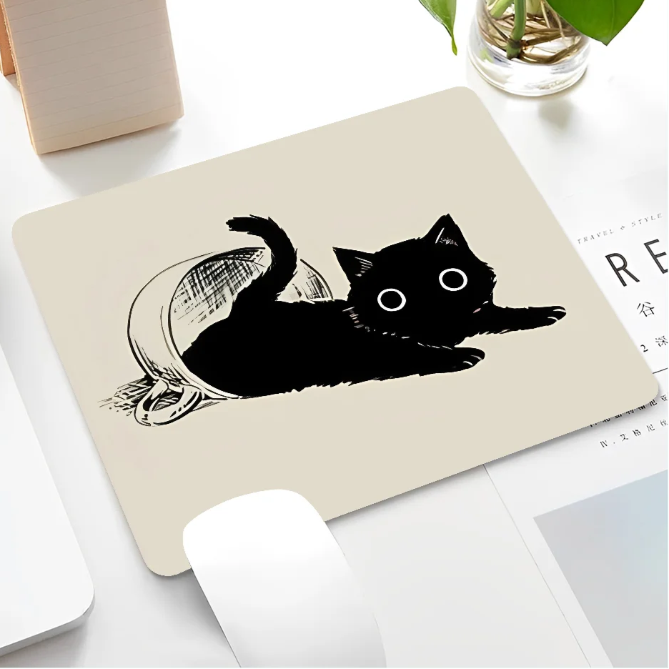 Black Cat Themed Mousepad
