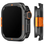 Hard Metal Bumper Case with Textured Mesh Grips for Apple Watch