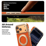 Lychee Pattern MagSafe Case with Kickstand for iPhone 17 Pro & iPhone 17 Pro Max