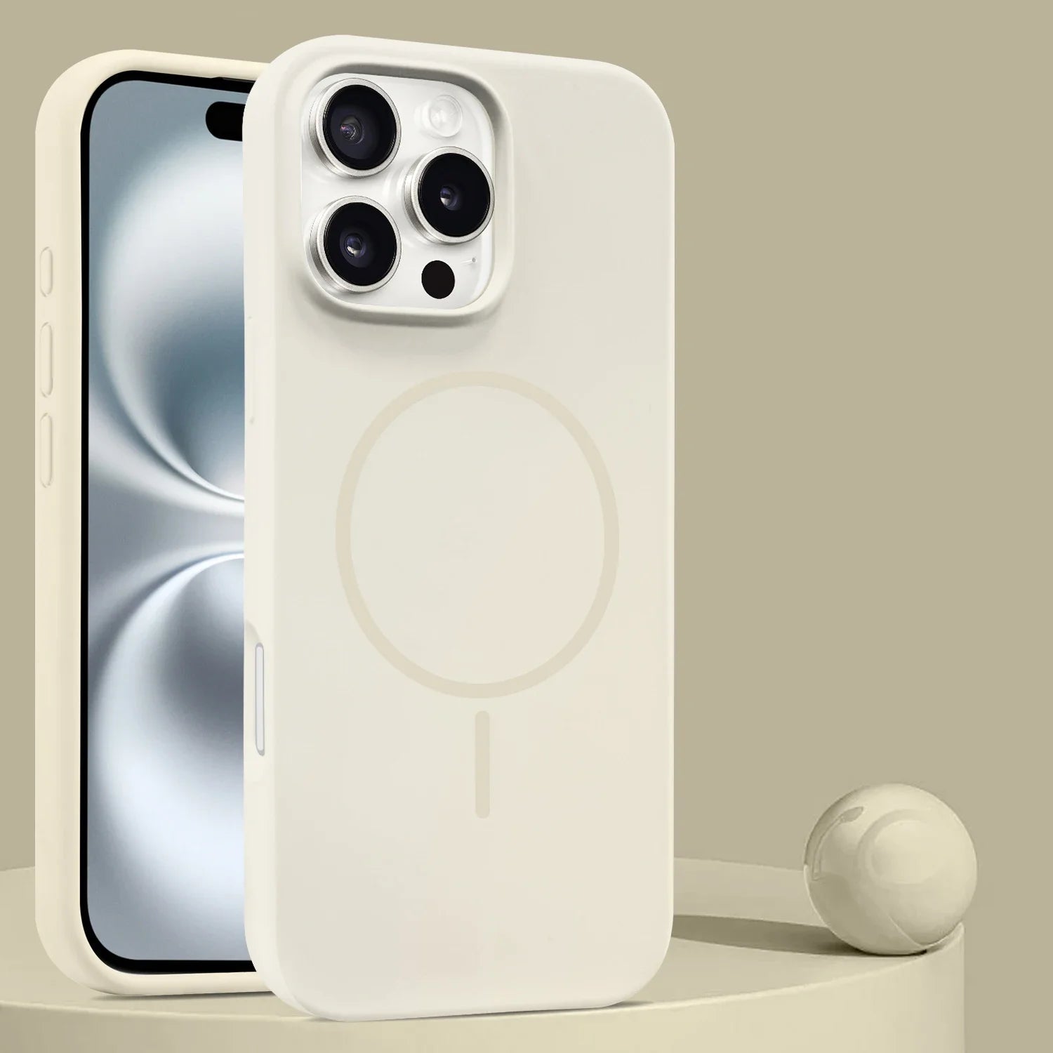 Soft Liquid Silicone MagSafe-Compatible Case for iPhone 16 Series