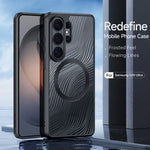 Flowing Line Matte Magnetic Case for Samsung Galaxy S26 Ultra