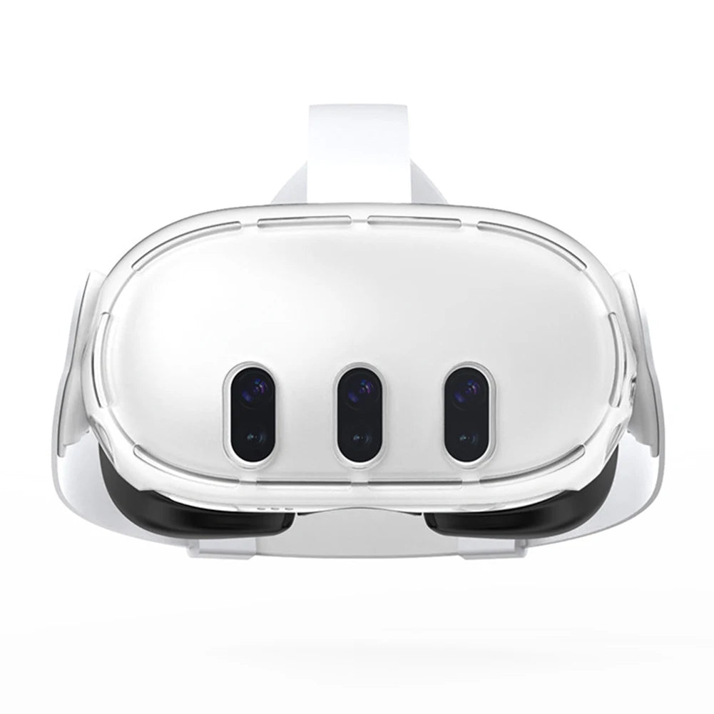 Transparent Silicone VR Headset Cover for Meta Quest 3
