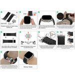 Luxury Sports Silicone Band with Metal Bracelet for Apple Watch