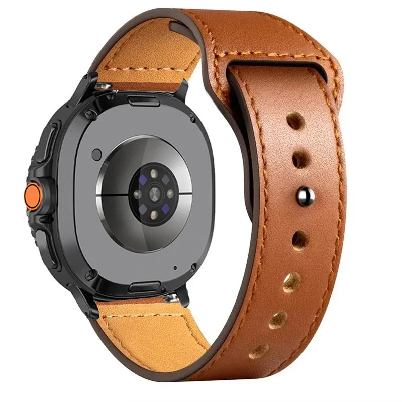 Comfortable Leather Wrist Strap for Samsung Galaxy Watch Ultra (2025)