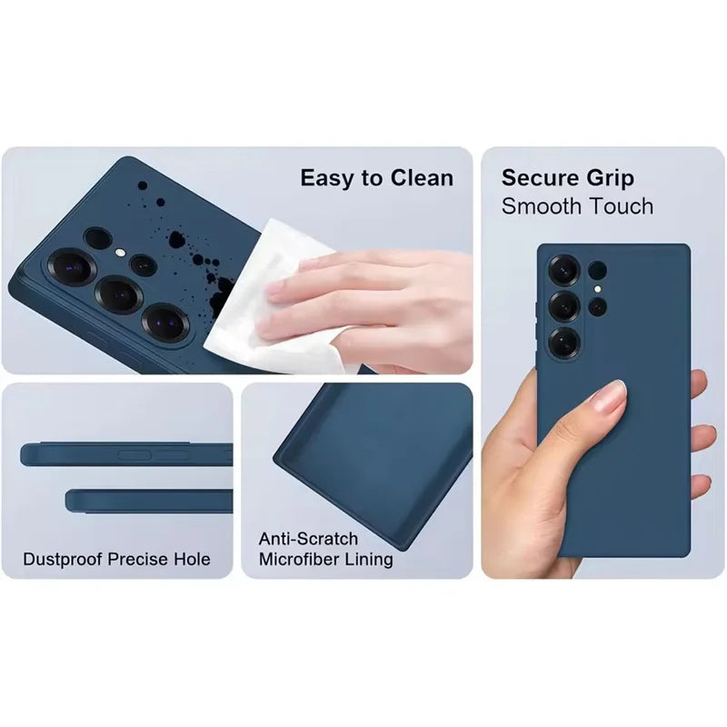 Slim Skin-Friendly Shockproof Silicone Case for Samsung Galaxy S26