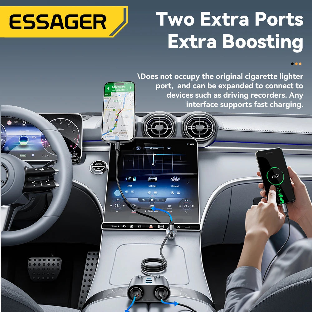Essager 150W Multi-Port Car Charger