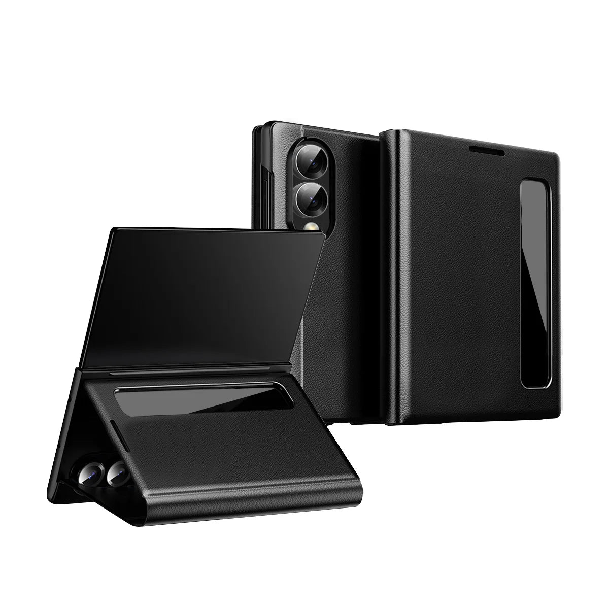 Smart View Window Flip Case with Kickstand for Samsung Galaxy Z Fold 8