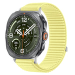 Woven Nylon Velcro Watch Strap with Metal Connector Heads for Samsung Galaxy Watch Ultra 2