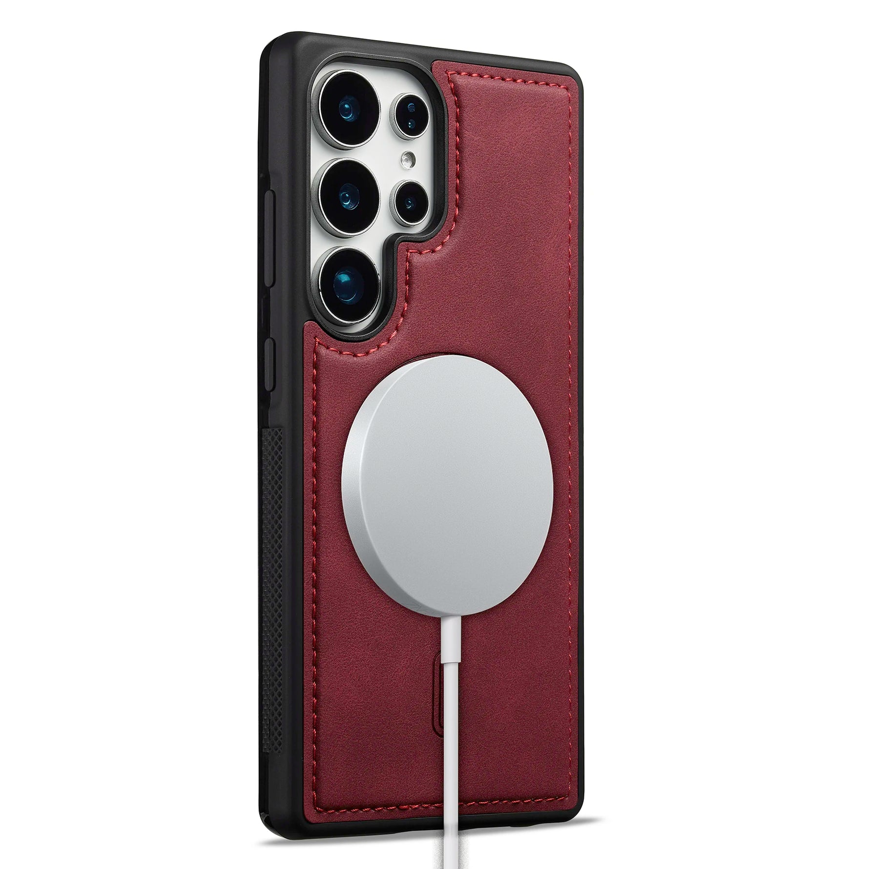 Business PU Leather Magnetic Case for Samsung Galaxy S25 Series