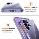 Hybrid Shockproof Clear Case with TPU Bumper for Samsung Galaxy S25 Series