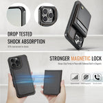 2-in-1 Detachable Wallet Case with RFID-Blocking Card Holder for iPhone 16 Series
