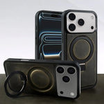 Premium Leather MagSafe Case with Built-In Stand and for iPhone 17 Series