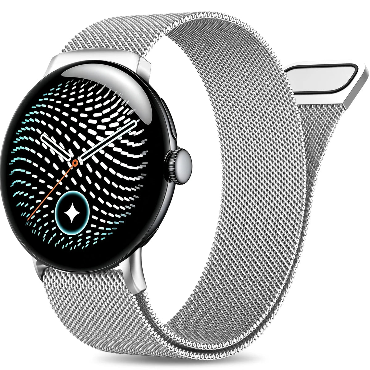 Milanese Mesh Watch Band with Magnetic Clasp Adjustment for Google Pixel Watch 5