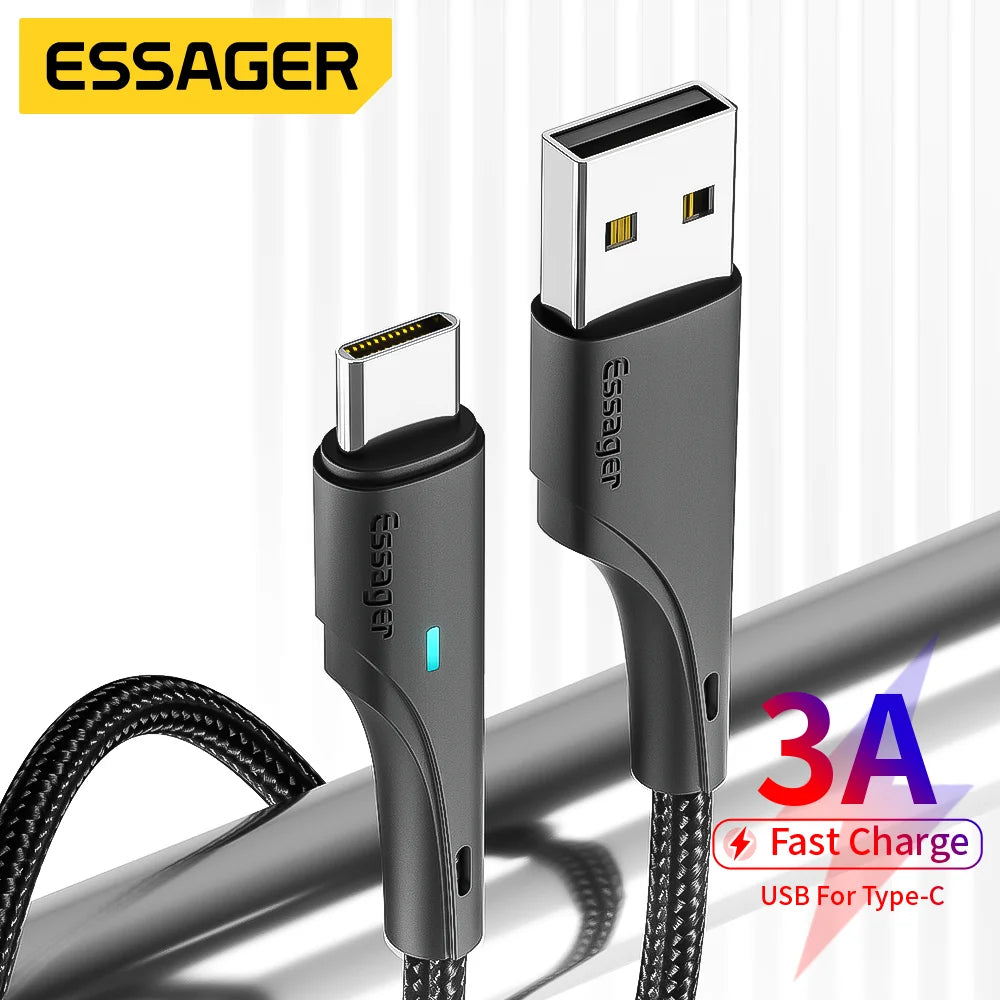 Essager 3A Fast Charging USB-A to USB-C Cable