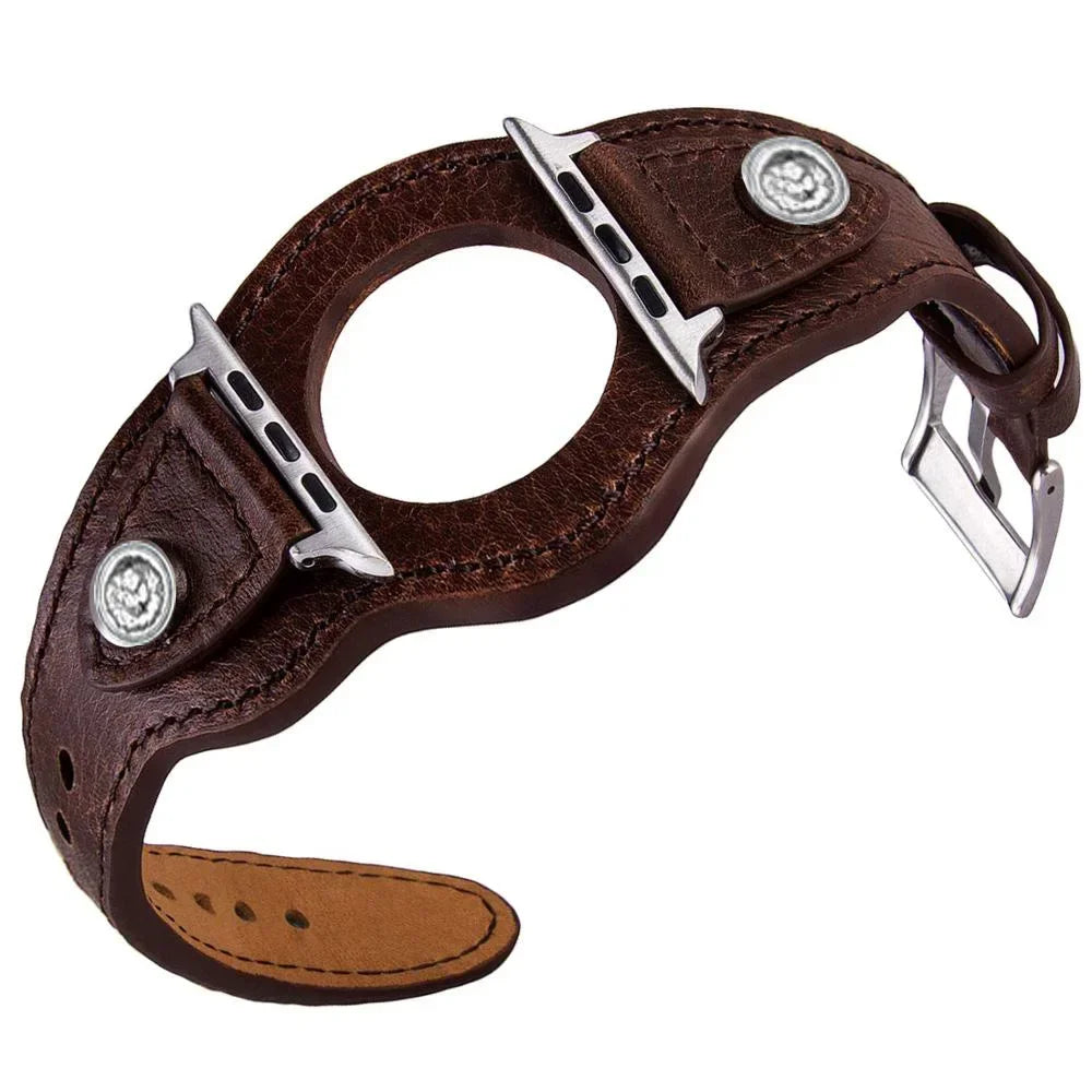 Premium PU Leather Strap for Apple Watch