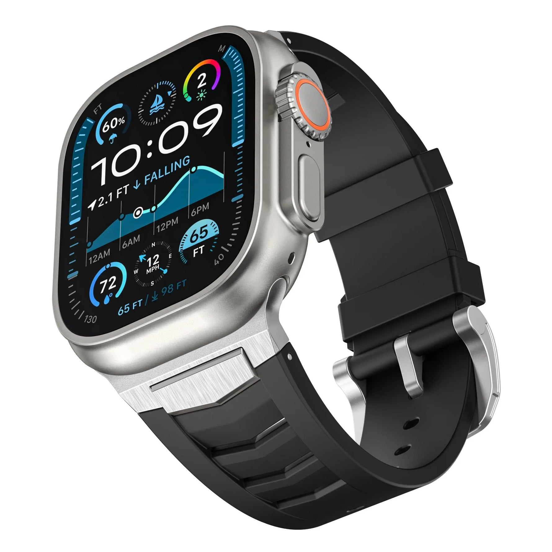 Premium Fluoro Rubber Sports Band for Apple Watch