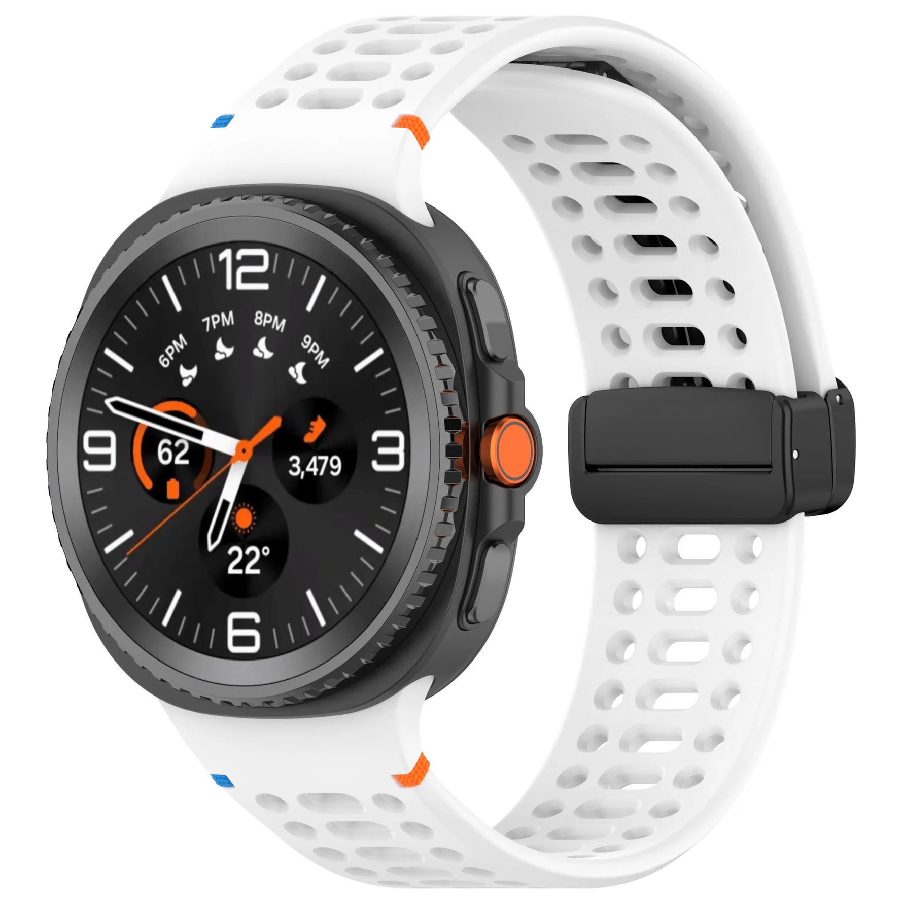Soft Silicone Replacement Band with Magnetic Clasp for Samsung Galaxy Watch 8 & Galaxy Watch 8 Classic